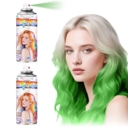 Vista 12 de Spray de color rojo temporal para el cabello para mujeres, tinte