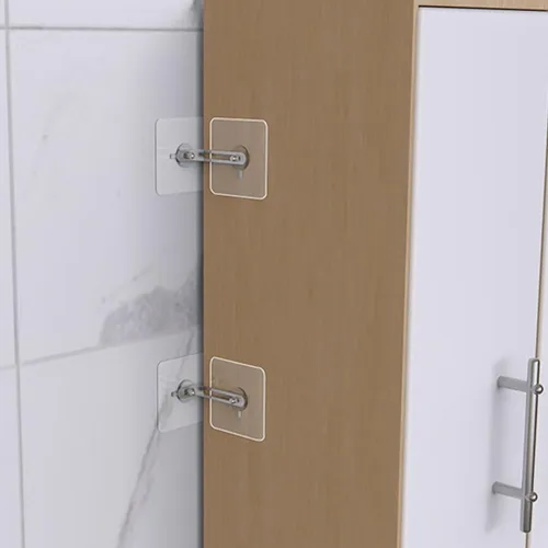 Vista 7 de Cabilock Ganchos adhesivos para muebles de pared, anclaje de pared, anclajes de punta autoadhesiva para TV