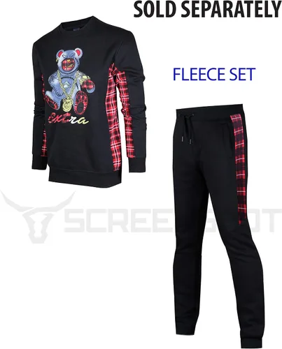 Vista 54 de SCREENSHOT APPLIQUE F11966 Premium Fleece Streetwear Chenille EMB Crew Neck Sweatshirt - Classic Fit