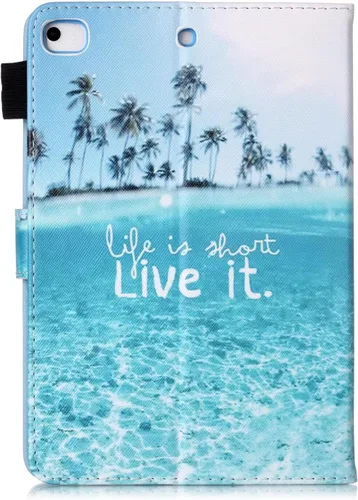 Vista 7 de Funda para iPad mini, FANCITY Mini 4 Mini 5 Mini 3/2/1 con función de encendido y apagado automático con soporte