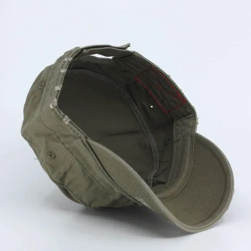 Vista 3 de The Vintage Year Washed Cadet Cotton Twill Adjustable Military Radar Distressed Sport Caps