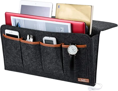 Vista 9 de Zafit Organizador de mesita de noche, organizador de almacenamiento de mesita de noche, organizador de mesita de noche, organizador para revistas