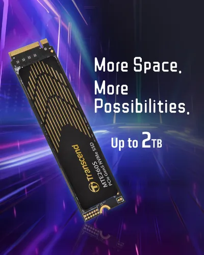 Vista 7 de Transcend SSD Gen5 de 1 TB con disipador de calor, hasta 14,000 MB/s, expansión de almacenamiento para consolas PS5, compatible con computadoras