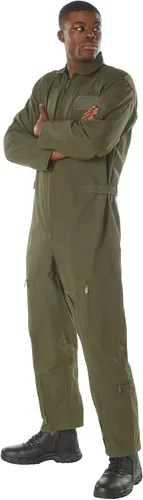 Vista 3 de Rothco - Overol de vuelo, Verde, 6XL