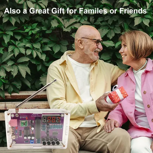 Vista 8 de Nuevo kit de soldadura de radio FM, kit electrónico de radio portátil para bricolaje, alimentado por baterías o USB, kit de soldadura de práctica