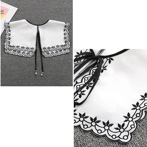 Vista 4 de YEKEYI - Collar con cuello falso desmontable para mujer y niña