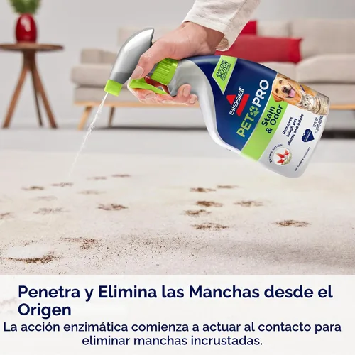 Vista 4 de Bissell Pet Pro Eliminador de manchas y olores con acción enzimática, paquete de 2, 77X7F