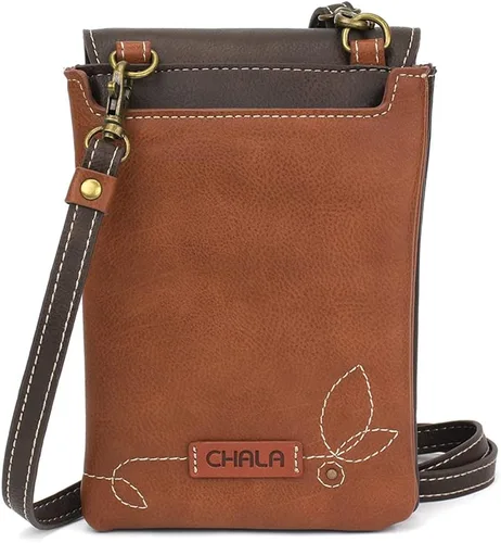 Vista 3 de CHALA RFID Criss Crossbody - Bolso de mano para teléfono celular, de piel sintética para mujer, con correa ajustable RFID, Faux Leather, Adjustable