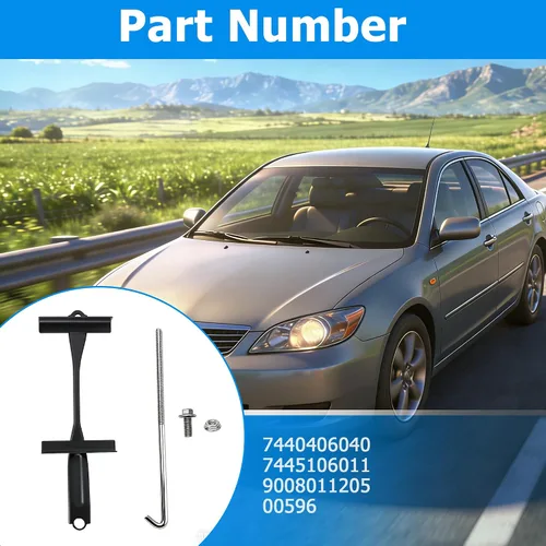 Vista 8 de 7440406040 Kit de retención de batería compatible con Toyota Camry 2007-2011 2.4L 3.5L Soporte de batería y gancho J y pernos