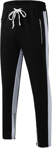 Vista 3 de Joggers para hombre, pantalones deportivos básicos de vellón activo para hombre, pantalones deportivos de gimnasio de tallas regulares y grandes