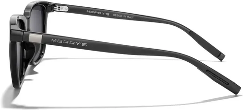 Vista 3 de MERRY'S Gafas de sol polarizadas rectángulo unisex de la vendimia de las gafas de sol para los hombres