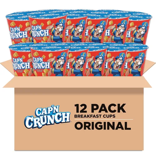 Vista 9 de Cap'n Crunch Cereales, paquete variado de 3 sabores, cajas de tamaño grande, (paquete de 4)