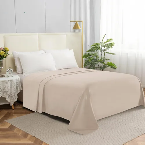 Vista 10 de Elegant Comfort Sábana encimera de 1 pieza de calidad hotelera, lujosa y suave, 1500 hilos, calidad egipcia, resistente a arrugas, manchas