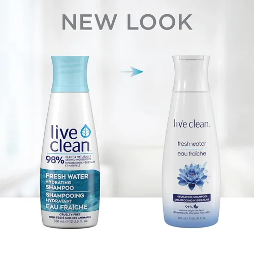 Vista 6 de Live Clean Champú, agua fresca hidratante, 12 onzas