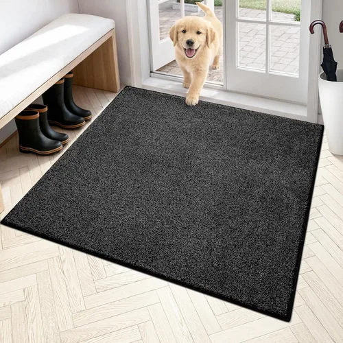 Vista 51 de PURRUGS Tapete para puerta con atrapamiento de suciedad, 20 x 31.5 pulgadas, antideslizante, lavable a máquina, tapete para puerta de perro, tapete