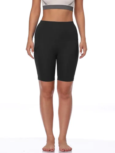 Vista 5 de NELEUS Pantalones cortos de compresión para mujer con bolsillo