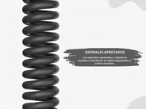 Vista 5 de Ranked Cable de teclado en espiral Cable trenzado de doble manga hecho a mano USB tipo C a A Conector aviador de 5 pines para teclado mecánico
