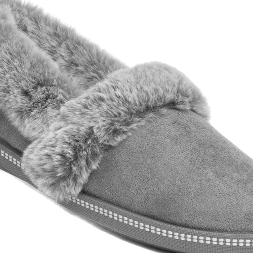 Vista 6 de Skechers Cozy Campfire-Team Toasty - Pantuflas de microfibra con forro de piel sintética para mujer