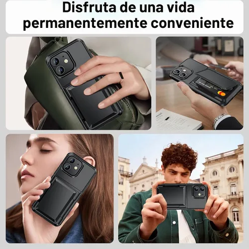 Vista 8 de Vofolen Funda tipo cartera para iPhone 11 con tarjetero