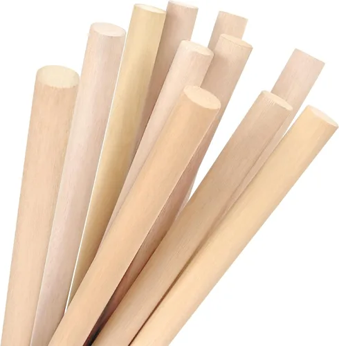 Vista 13 de Varillas de madera de 1/2 x 24 pulgadas, redondas, sin terminar, para manualidades, piruletas, soporte para pasteles, 50
