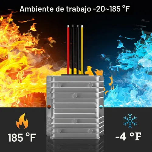 Vista 6 de Convertidor Regulador de Voltaje DC-DC de 36V 48V a 24V 20A 480W, Convertidor Buck, Reductor de Velocidad para Carrito de Golf, Convertidor