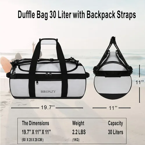 Vista 2 de Bolsa de gimnasio para mujeres y hombres, grandes bolsas de viaje deportivas, bolsas de fin de semana, bolsa de baile de entrenamiento, bolsa