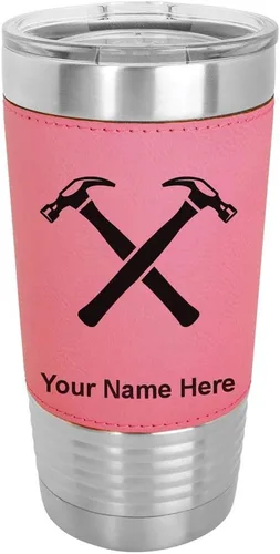 Vista 13 de LaserGram Personalized 20oz Tumbler, Hammers (Baseball Style)