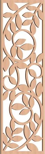 Vista 47 de 9 3/8"W x 24 3/8"H x 1/4"T Utica Decorativo Fretwork Madera Paneles de Pared, Abedul