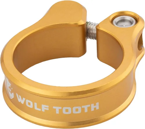 Vista 10 de Wolf Tooth Abrazadera de tija de sillín de aluminio 6061 mecanizado de precisión con perno autoalineable, agarre antideslizante ligero y seguro