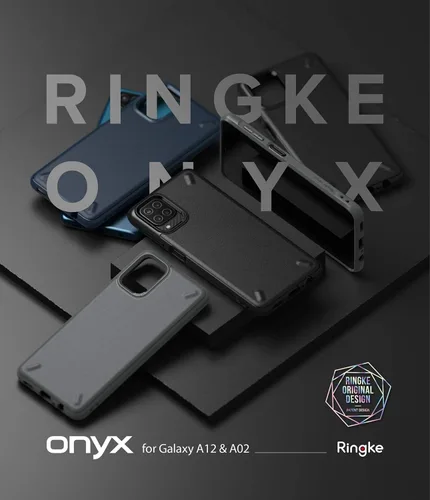 Vista 9 de Ringke Onyx - Funda compatible con Samsung Galaxy A12 (6.5 pulgadas), antihuellas dactilares, antideslizante, agarre cómodo, resistente, duradera, a