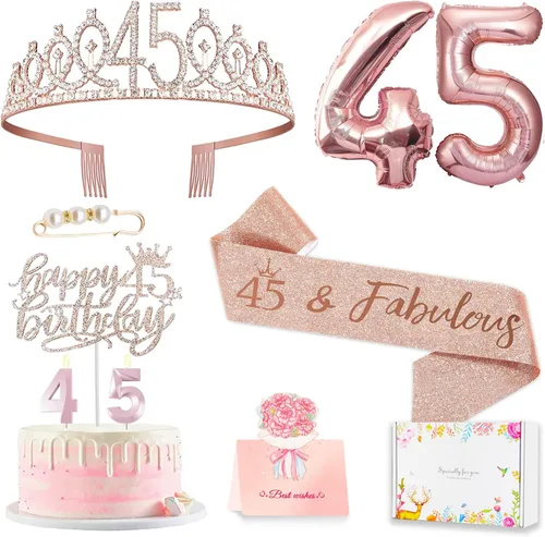 Vista 9 de Decoraciones de cumpleaños número 10 para niña, juego de velas con forma de corona 10º