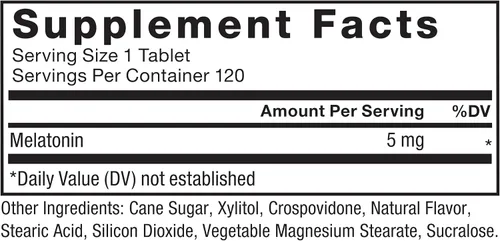Vista 5 de Force Factor Melatonina masticable de 5 mg, suplemento sin medicamentos, vegano, sin OMG, sabor a cereza, 120 tabletas