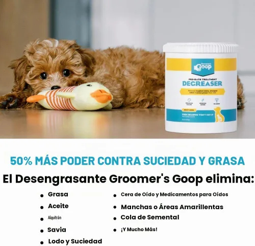 Vista 6 de Groomer's Goop Desengrasante para mascotas antes del baño (28 oz)