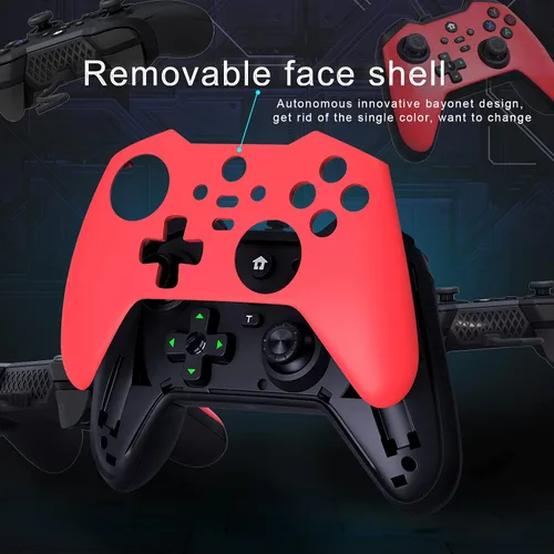 Vista 5 de TERIOS Controlador con cable compatible con Xbox oneXbox Series XSWindows10 controlador de videojuegos con doble vibración mejorada conector