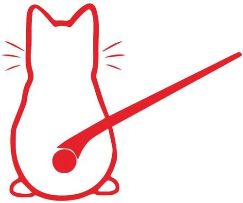 Vista 4 de Adhesivo para automóvil, divertido gato en movimiento, cola en movimiento, diseño de dibujos animados, lindo animal, para limpiaparabrisas trasero