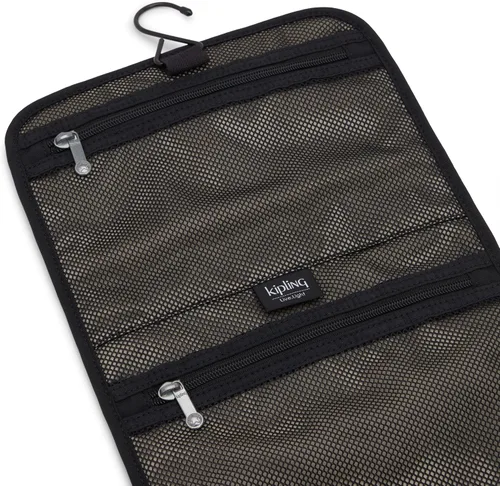 Vista 4 de Kipling Women's Meadow Metallic Toiletry Bag, Organize Accessories, Clip Closure, Nylon Hanging Hook Pouch