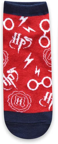 Vista 2 de Harry Potter Hogwarts Express Hedwig - Paquete de 5 calcetines tobilleros para mujer (talla 4-10), Multi