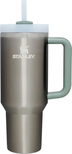 Vista 277 de STANLEY Quencher H2.0 Vaso Térmico con Asa y Pajita 64 oz Tapa Flowstate de 3 Posiciones Gran Capacidad para Viajes y Deportes Vaso de Acero