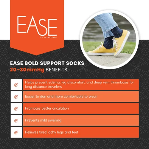 Vista 3 de Ease Bold - Calcetines de compresión degradados, compresión de 20-30 mmHg