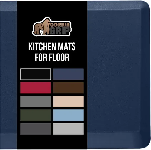 Vista 14 de Gorilla Grip - Tapete antifatiga acolchado para cocina, escritorio, ergonómico, superficie rugosa resistente a los rayones y al agua, para comodidad