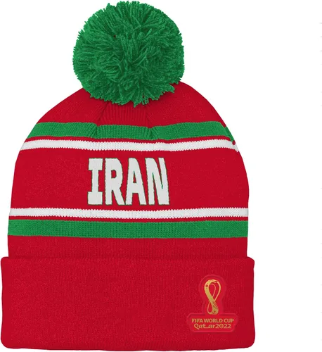 Vista 29 de Outerstuff Sombrero unisex para jóvenes de la Copa Mundial de la FIFA Country Premium Bobble Cuff Pom Hat Borgoña