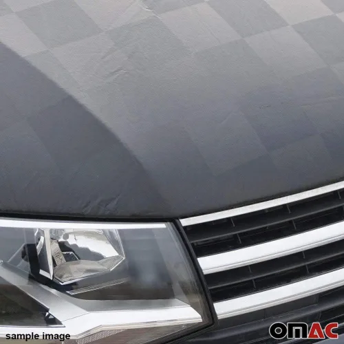 Vista 9 de OMAC Sujetador con capucha para VW Beetle 2012-2019 negro a cuadros 1 pieza
