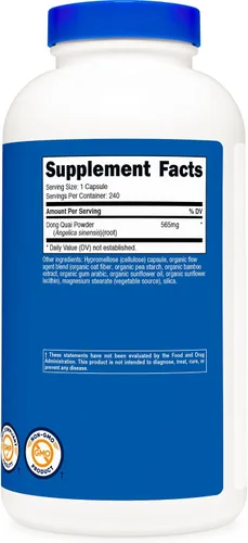 Vista 4 de Nutricost Dong Quai 565mg, 240 Cápsulas (2 Botellas)