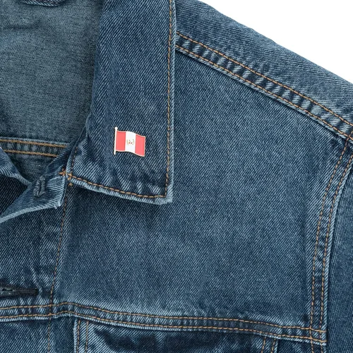 Vista 6 de Perú - Pin de solapa esmaltado de metal hecho de metal para recuerdo, para hombres y mujeres, patriótico peruano