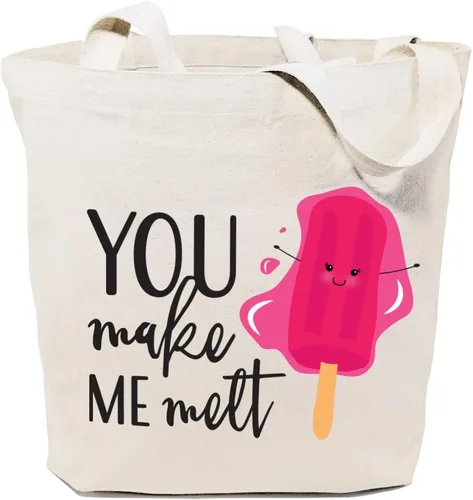 Vista 37 de The Cotton & Canvas Co. Bolsa de compras reutilizable de tela, bolsa para ir al mercado