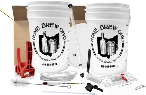 Vista 2 de Home Brew Ohio Kit esencial de equipo de elaboración de cerveza de 5 galones