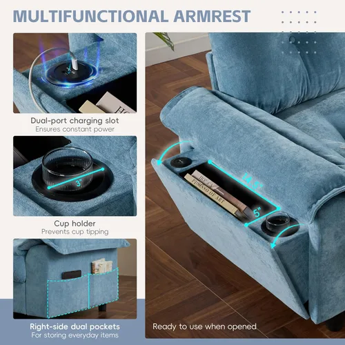 Vista 47 de Sofá modular moderno en forma de U de 115 pulgadas, juego de sofás tapizados grandes con asiento de almacenamiento, sofá cama convertible con diván