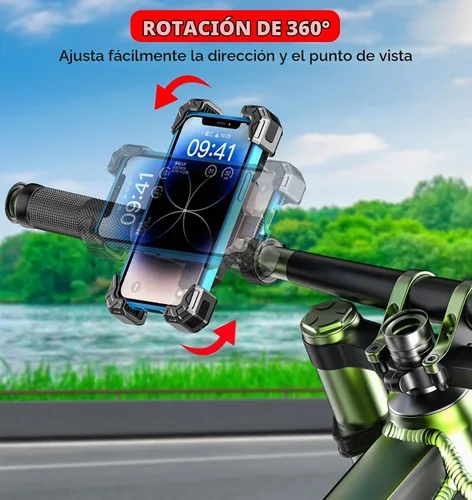 Vista 4 de VAZESWIN Motorcycle Phone Mount, 1s Lock Bike Phone Holder with Safety Lock