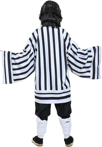 Vista 3 de miccostumes Disfraz de serpiente de anime para hombre, uniforme de equipo, cosplay, kimono