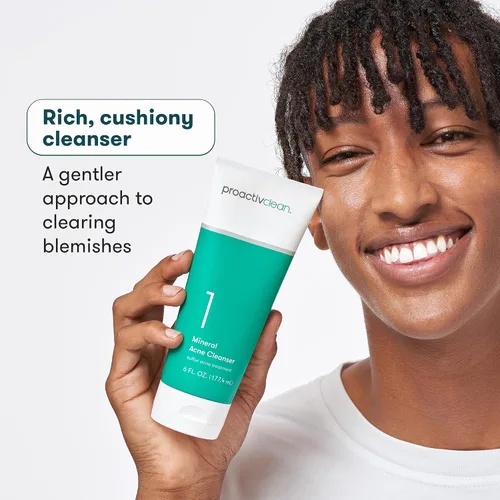 Vista 4 de Proactiv Clean Limpiador Mineral de Acné - Tratamiento de Acné con Azufre Lavado Facial para Piel Sensible - Crema Limpiadora Facial Diaria Suave
